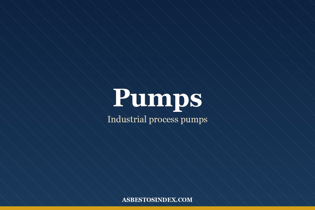 Pumps & Pump Packing