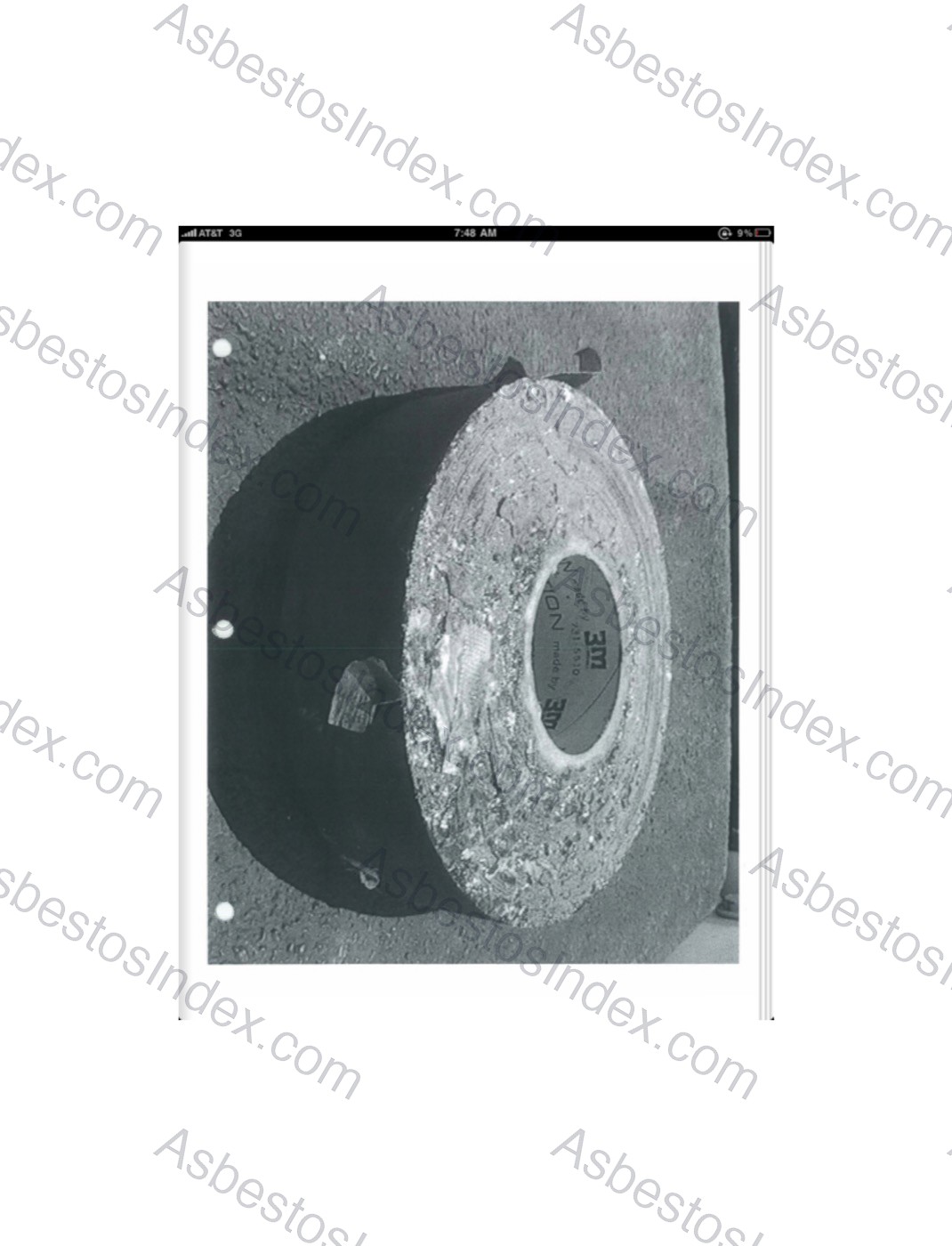 Asbestos tape product