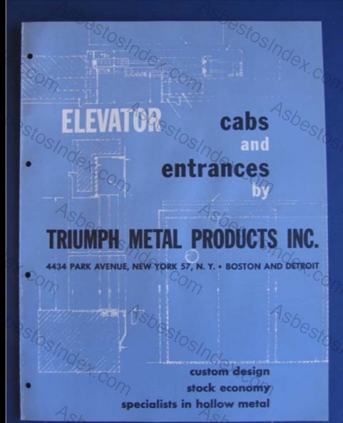 Fire doors and elevator components