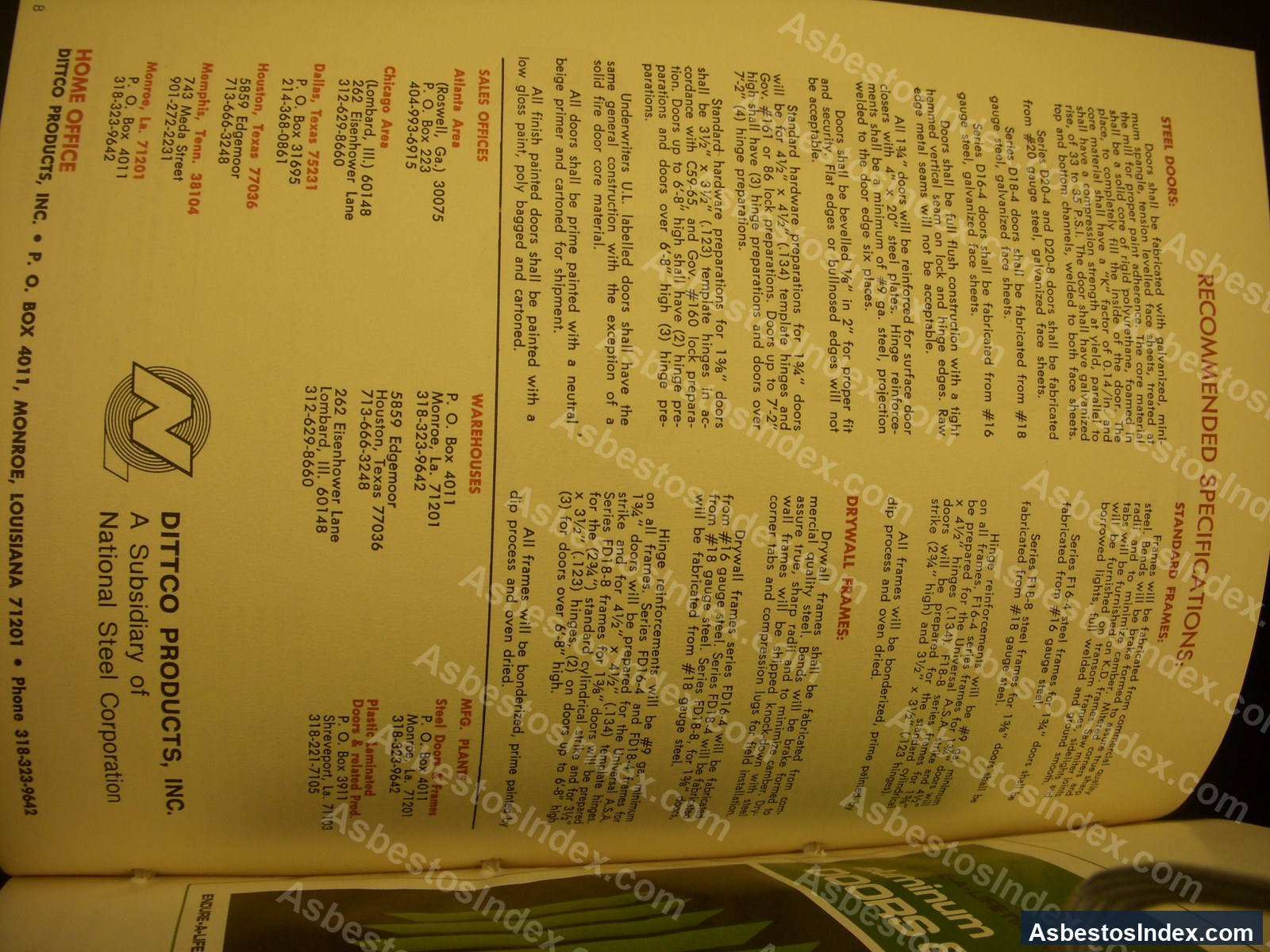 Fire Doors · Catalog Page