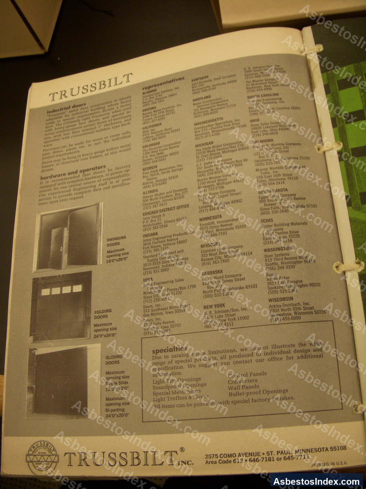Fire Doors · Catalog Page