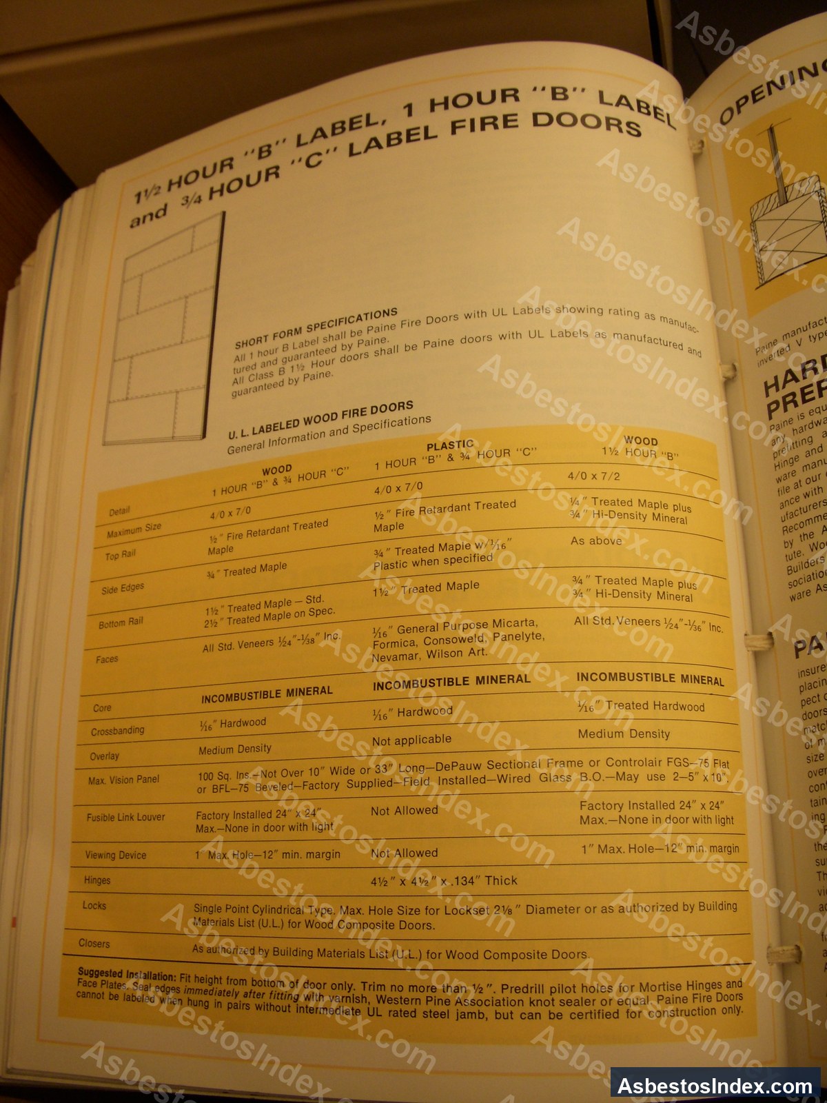 Fire Doors · Catalog Page
