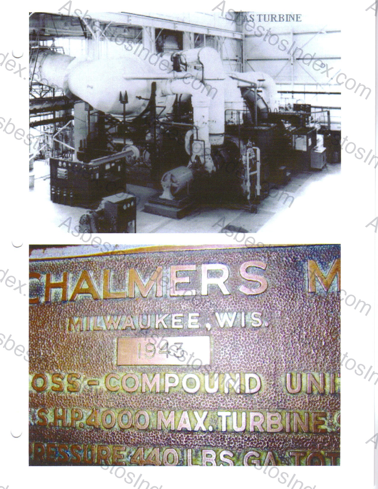 Allis Chalmers · Installed Equipment — Allis Chalmers